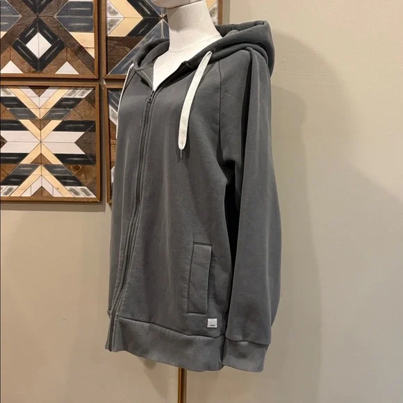 Vuori Restore Full Zip Hoodie in Dusty Pine Oversized Small - Picture 3 of 12